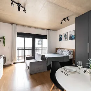 Apartamento 47 New Next Paulista Av, Fast Wifi And Balcony, São Paulo